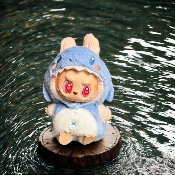 Labubu Shark Costume 🦈 2 Piece Plush Outfit w/ Hood + Tail - Picture 1 of 5
